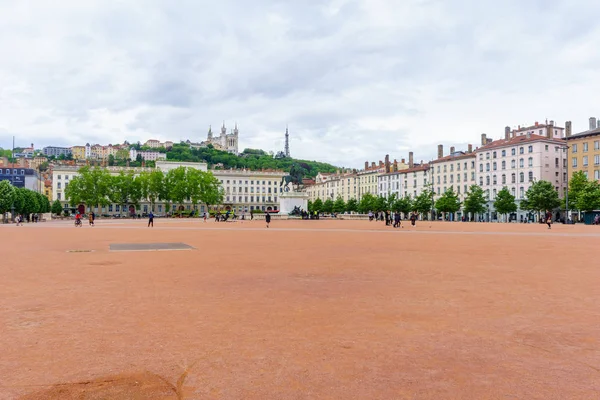 Luogo Bellecour square, in Lyon — Foto Stock