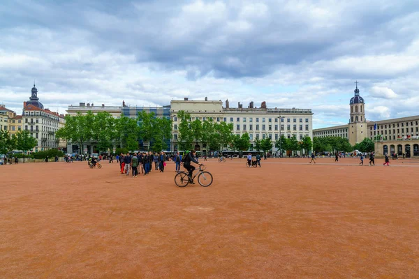 Площадь Белкур, в Лионе — стоковое фото