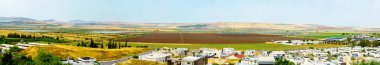 Heftziba, Jezreel ve Beit Shean vadilerinin panoramik manzarası