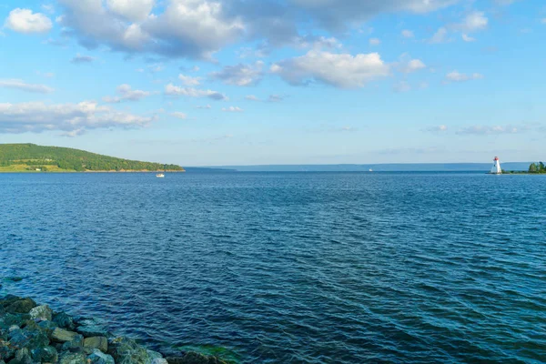 Kidston Adası Deniz Feneri, Cape Breton içinde — Stok fotoğraf