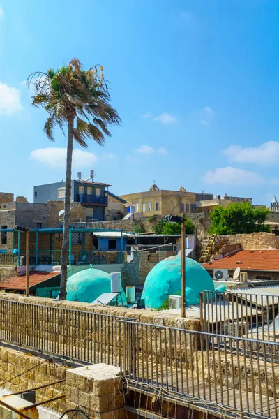 Blick auf die Dachterrasse in der Altstadt von Acre — Stockfoto