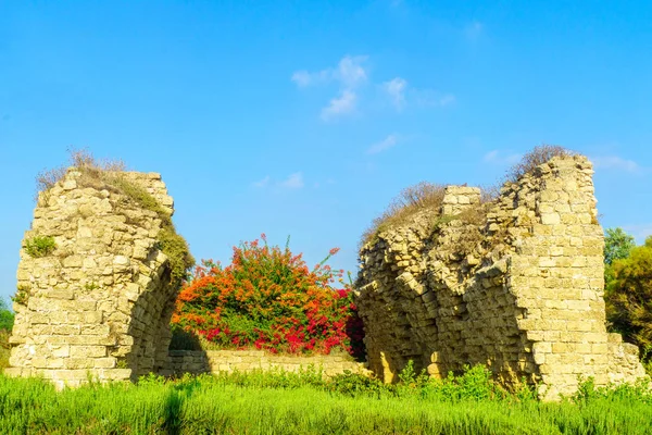 カイザリア国立公園のローマ時代の要塞 — ストック写真