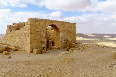 Avdat Antik Nabataean şehir harap