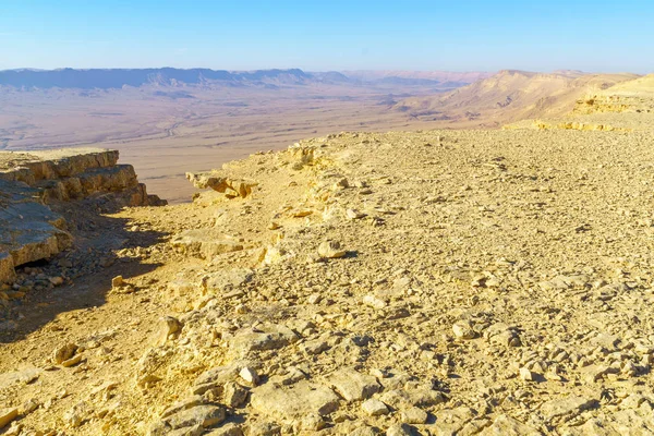 Makhtesh (krater) Ramon Peyzaj — Stok fotoğraf