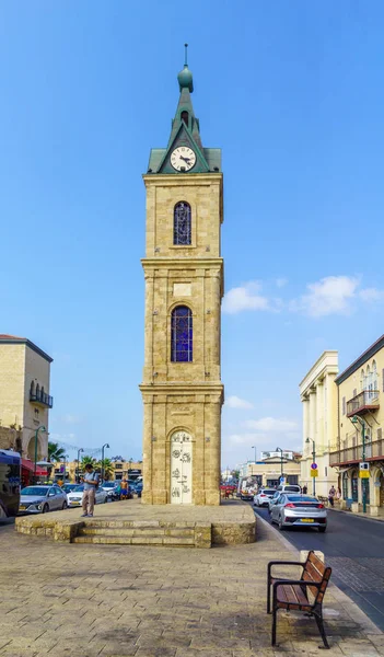 Tour de l'horloge dans la vieille ville de Jaffa — Photo