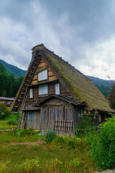 Tradycyjny Dom Rustykalny Gassho Zukuri Wsi Ogimachi Shirakawa Ono Japonia — Zdjęcie stockowe