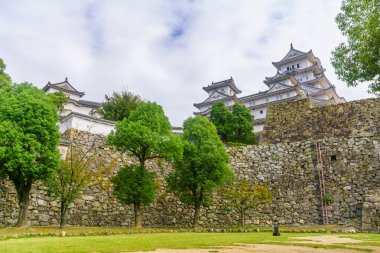 1333 tarihli Himeji Şatosu, Hyogo Bölgesi, Japonya 'nın Himeji şehrinde.