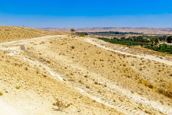 Tali Lookout Point Och Utsikt Över Negevöknen Södra Israel — Stockfoto