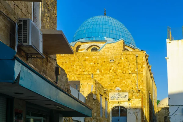 Akra Izrael Września 2020 Widok Zawayat Shadlia Muzułmańskie Miejsce Kultu — Zdjęcie stockowe