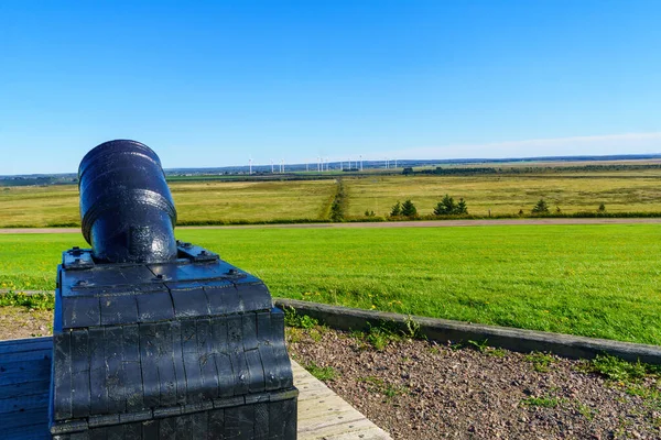 View Historical Fortress Fort Beausejour New Brunswick Canada — Stock Photo, Image