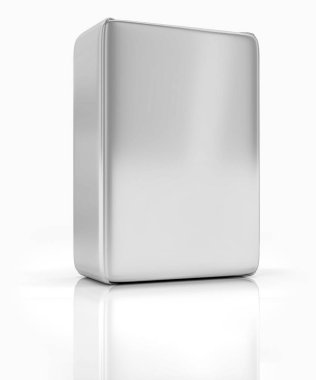 Fotogerçekçi ambalaj. 3D teknoloji yaptı. Paket beyaz bir arka plan üzerinde. Kağıt ambalaj. Mockup, yan görünüm. 