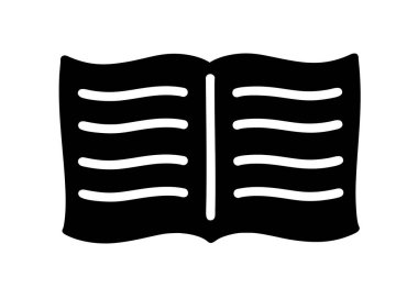 Simge. Açılan okul defteri.