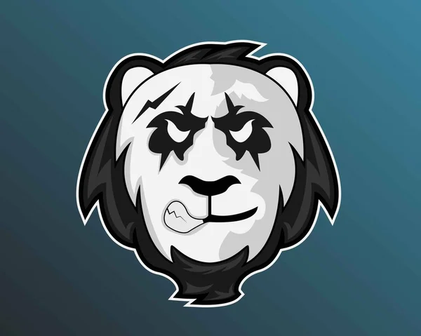 Illustration Vectorielle Modèle Panda Logo Esport — Image vectorielle