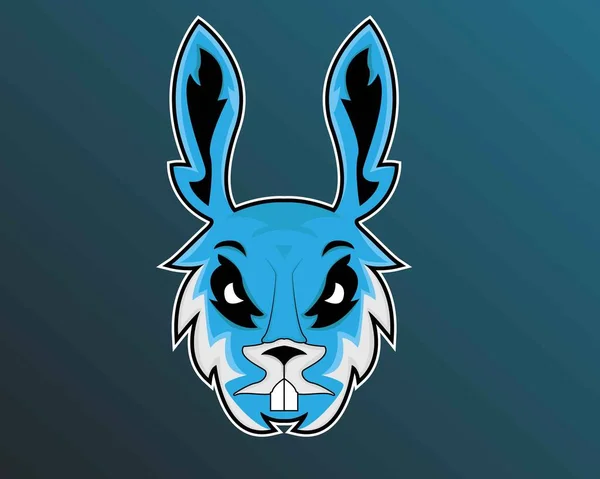 Illustration Vectorielle Modèle Lapin Logo Esport — Image vectorielle