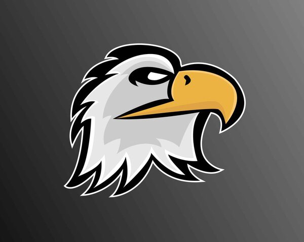 Illustration vector design of eagle eSport logo template