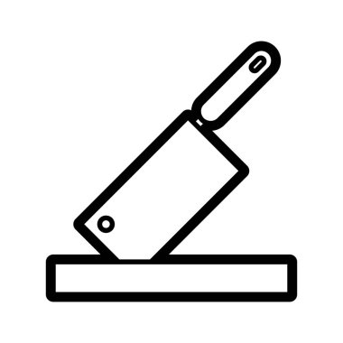 Et bıçağı ve kesme tahtası.