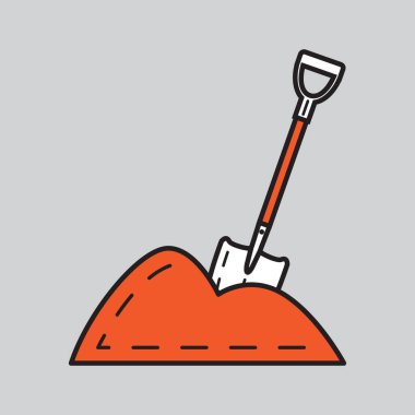 Bir kürek dolusu çimento.