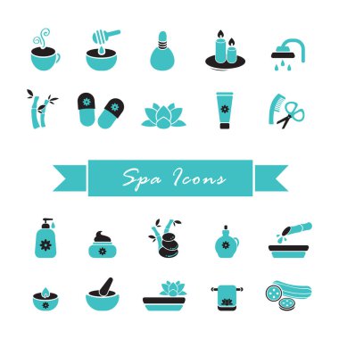spa simgeleri kümesi