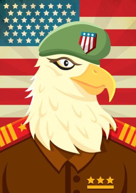 Kartallı Amerikan bayrağı