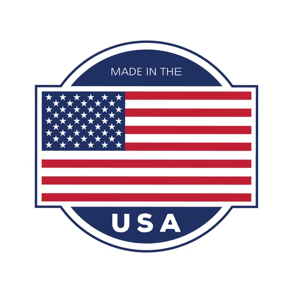 Wykonane Etykiecie Usa — Wektor stockowy