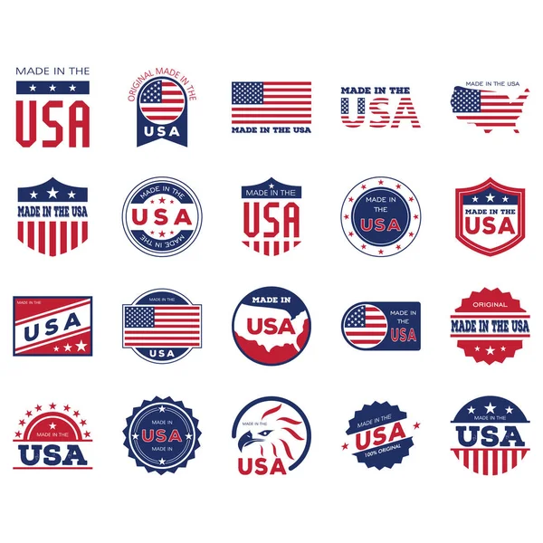 Made Usa Címkék Gyűjtemény — Stock Vector