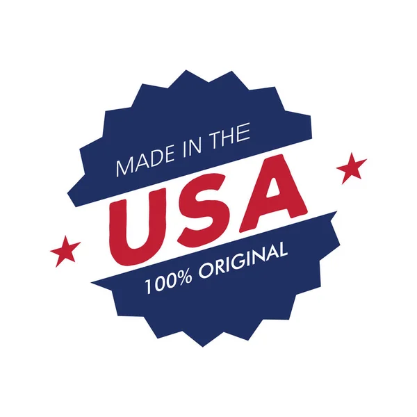 Made Usa Etikett — Stockvektor