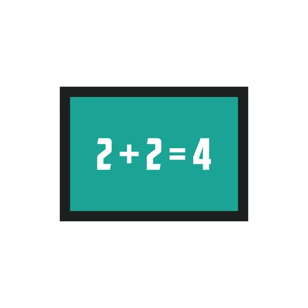 Chalkboard Com Equações Matemáticas — Vetor de Stock