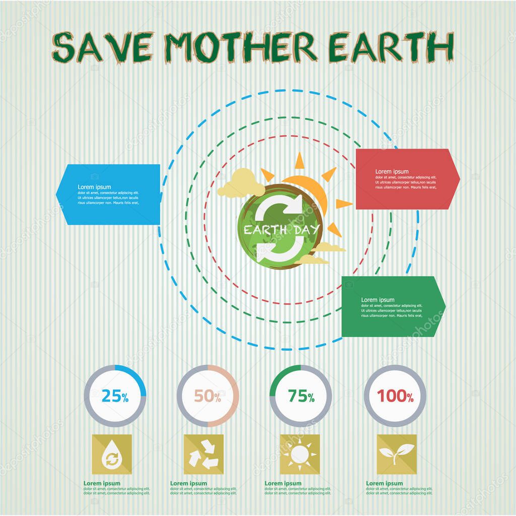 Save mother earth infographic