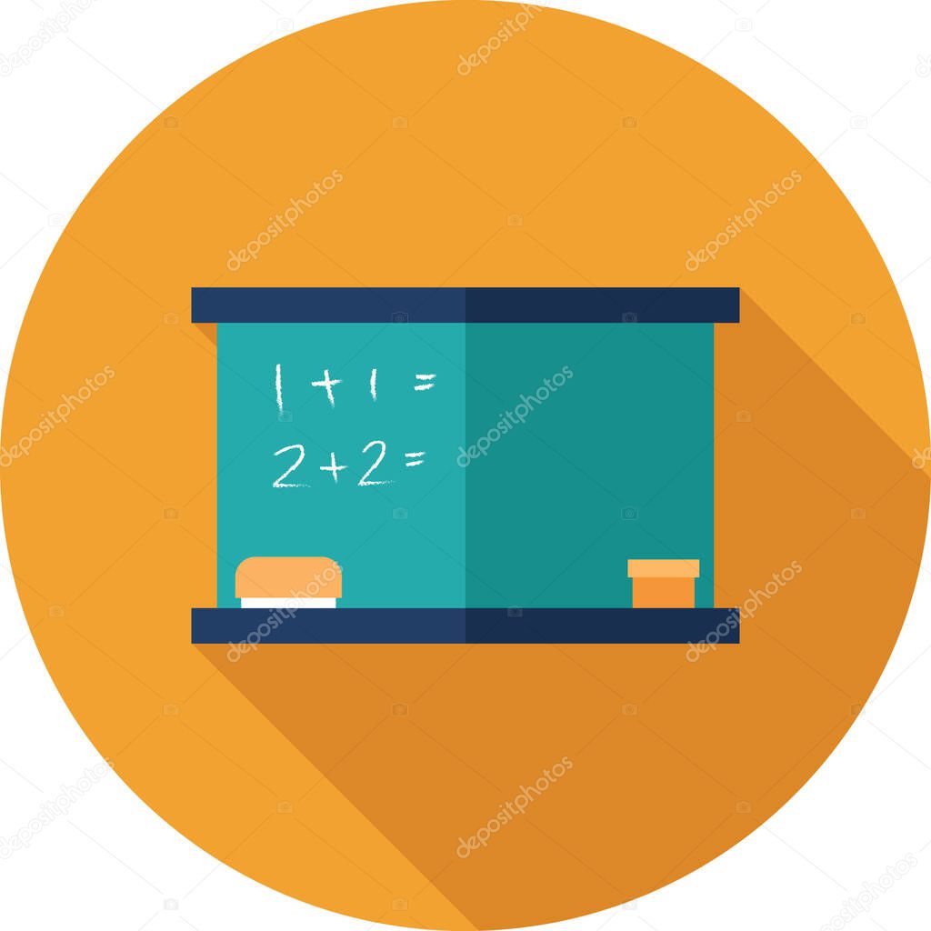 Chalkboard with mathematics equations