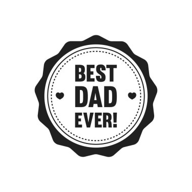 Babalar Günü etiket tasarımı