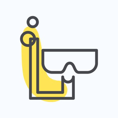 Dalgıç maskesi ve şnorkel.