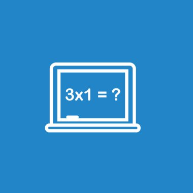 Matematiksel denklemleri olan tebeşir tahtası