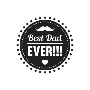 Babalar Günü etiket tasarımı