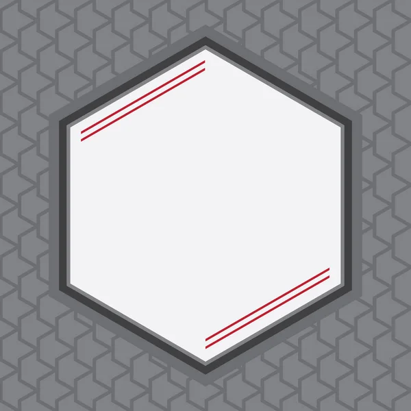 Hexagon Achtergrond Met Tekstruimte — Stockvector