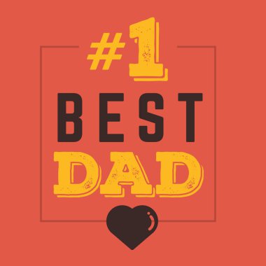 Babalar günü tebrik kartı.