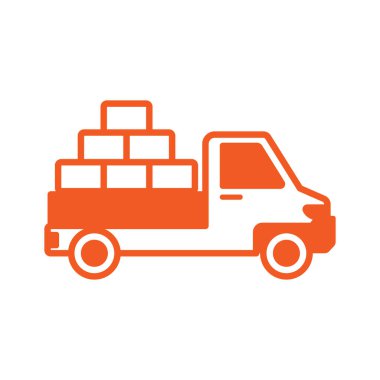 Tuğla simgesi olan kamyon