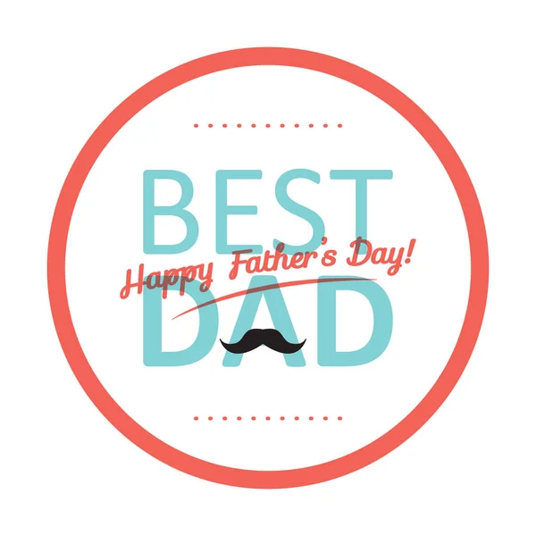 Father Day Greeting Design — Stock Vector