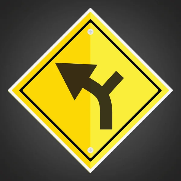 Left Horizontal Alignment Sign — Stock Vector