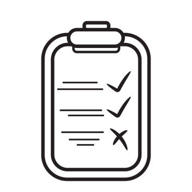 Kontrol listesi olan ped