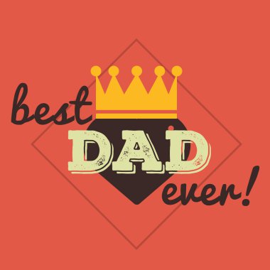 Babalar günü tebrik kartı.