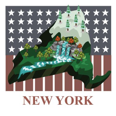 New York eyalet haritası