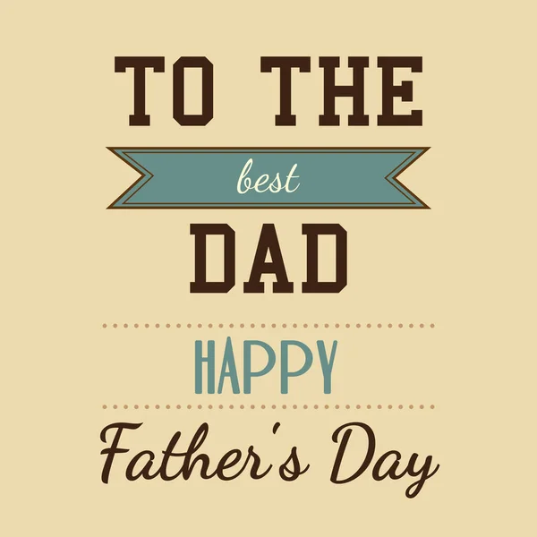 Father Day Card — Stock Vector