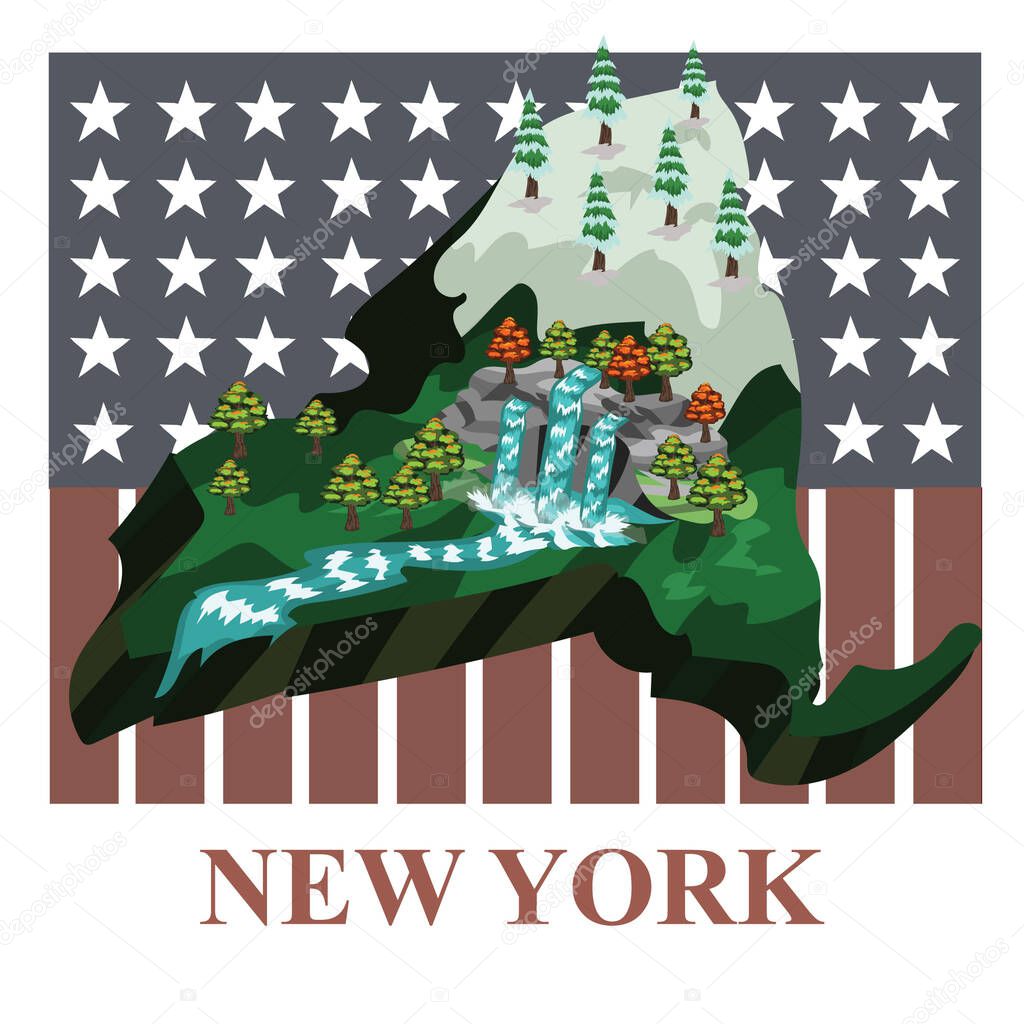 New york state map