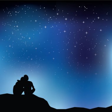 Yıldızlara bakan çift