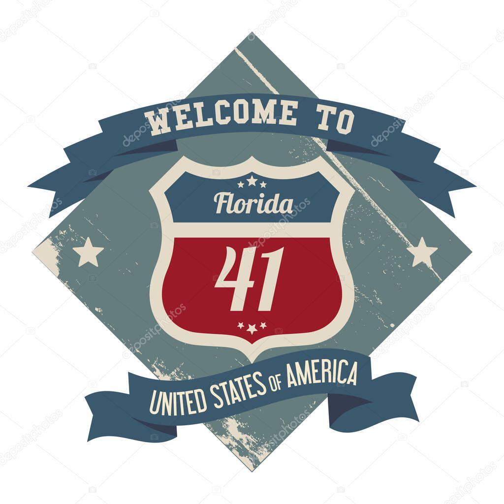 Florida route 41 label