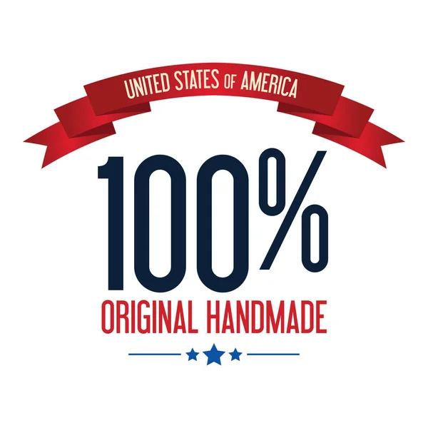 Made Usa Label — Stock Vector