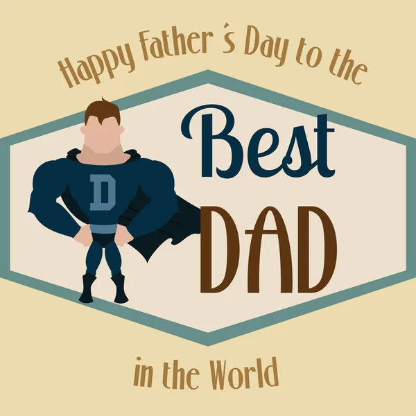 Father Day Poster — Stock Vector