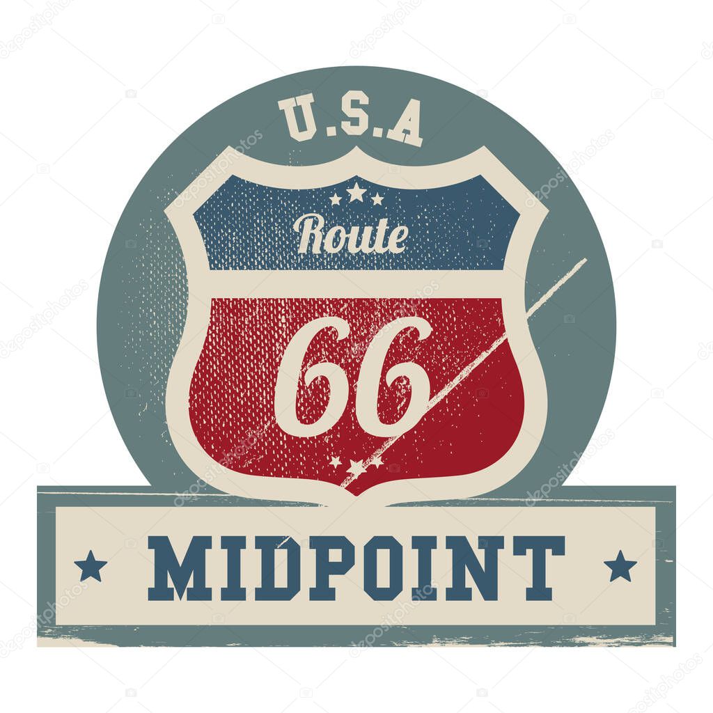 Midpoint route 66 label