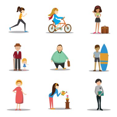 insan ve etkinlik koleksiyonu