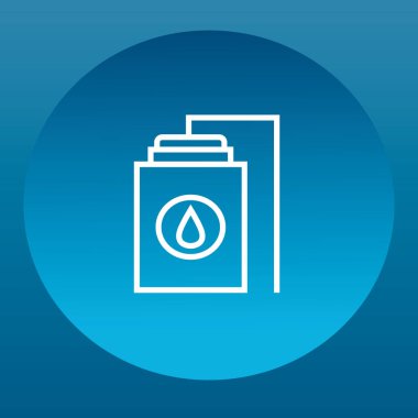 Su tankı ve su damlası.